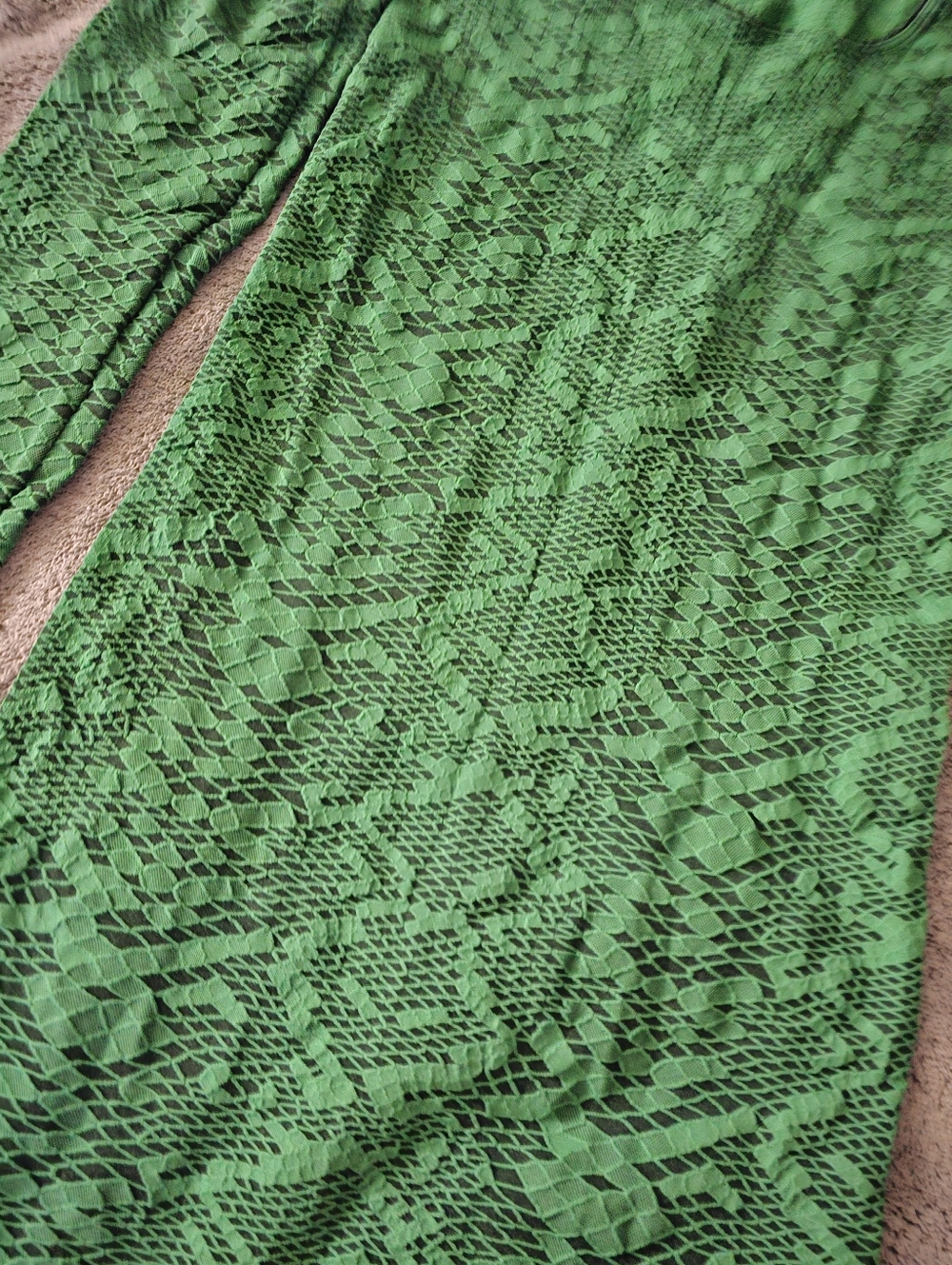 Wolford Green Lace Pattern Dress